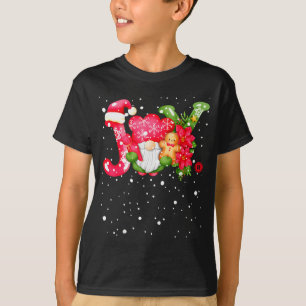 Joy - Joyful Gnome - Cute Christmas T-Shirt