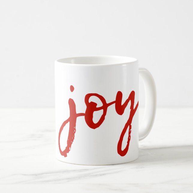 Joy Jumbo Holiday Coffee Mug (Front Right)
