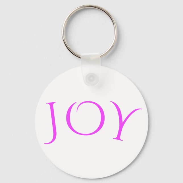Joy Keychain - Custom Text, Font, Colour, Size (Front)