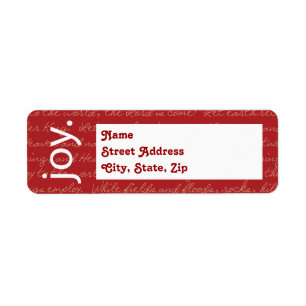 "Joy" Label (No Photo)