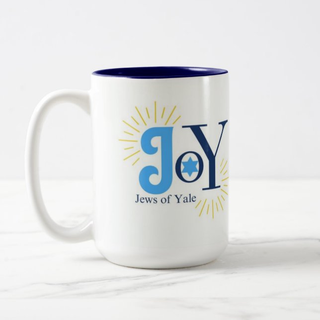 JoY logo Two-Tone Coffee Mug (Left)