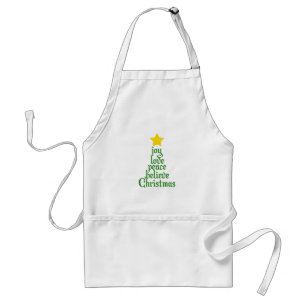 Joy, Love, Peace, Believe, Christmas Standard Apron