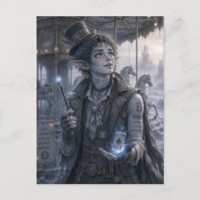 Joy / Magician / Carousel  Postcard (Front)