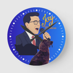Joy Matters Stephen Colbert Singing W Benny Meme Round Clock