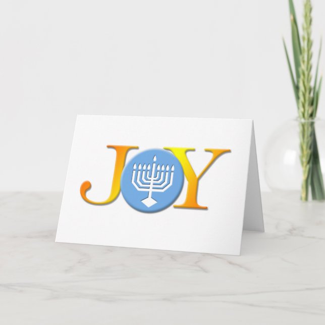 Joy Menorah Card (Front)