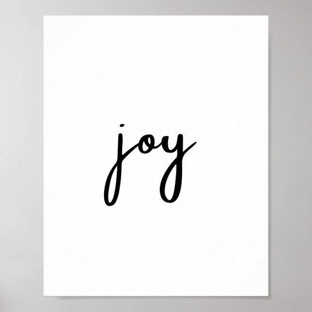 joy Merry Christmas Minimalism Poster (Front)
