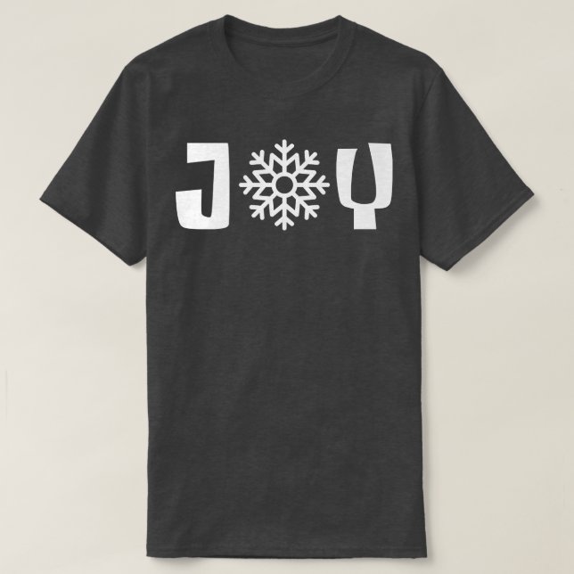 Joy Merry Christmas Yuletide Season Family Matchin T-Shirt (Design Front)