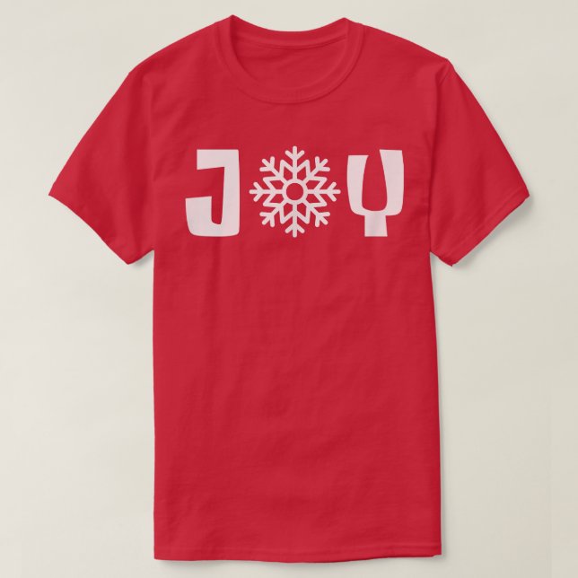 Joy Merry Christmas Yuletide Season Family Matchin T-Shirt (Design Front)