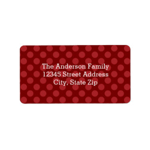 Joy Mod Dots - Address Label