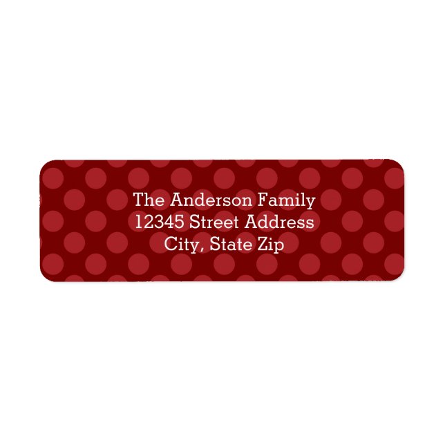 Joy Mod Dots - Return Address Label (Front)