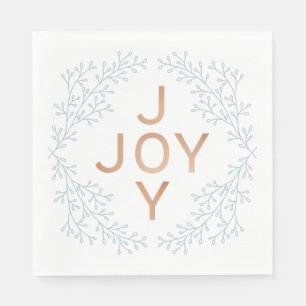 Joy Modern And Elegant Christmas Napkin