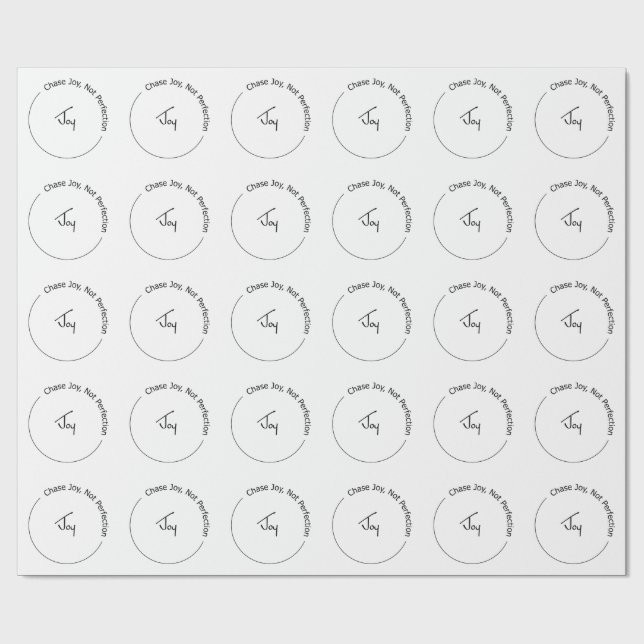 Joy Not Perfection Wrapping Paper (Flat)