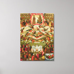 Joy of all who Sorrow Virgin, 1707 Canvas Print