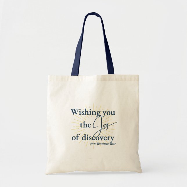 Joy of Discovery Tote Bag (Front)