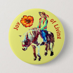 Joy of Living Rider on a Pony badge