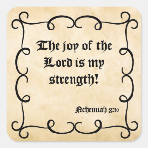 Joy Of The LordSticker Square Sticker