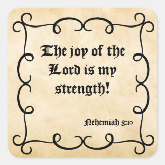 Joy Of The LordSticker Square Sticker