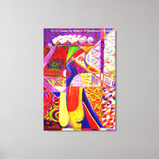 Joy of trading Oil On Canvas by Mojisola A Gbadamo Print