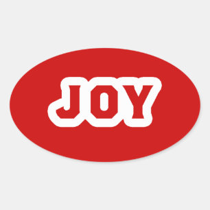Joy Oval Sticker