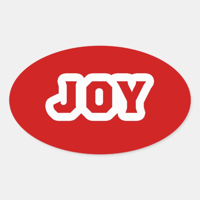 Joy Oval Sticker (Front)