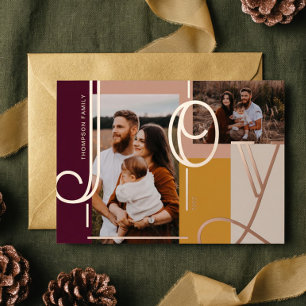 Joy Overlay Bold Modern Colour Blocks Family Photo