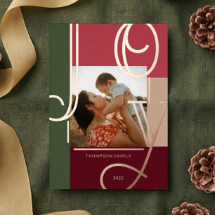 Joy Overlay Bold Modern Colour Blocks Family Photo