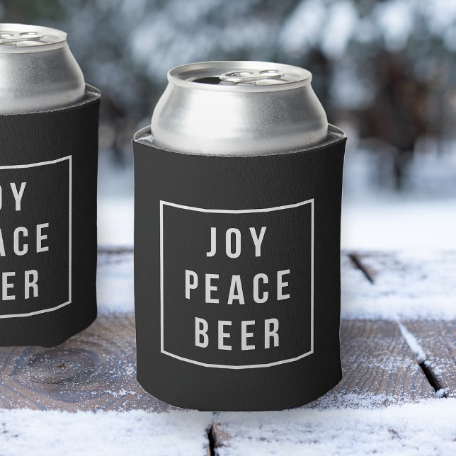 Joy Peace Beer | Funny Holiday Can Cooler (Creator Uploaded)