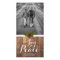 Joy Peace Christmas Wishes Photo Wood Pinecones
