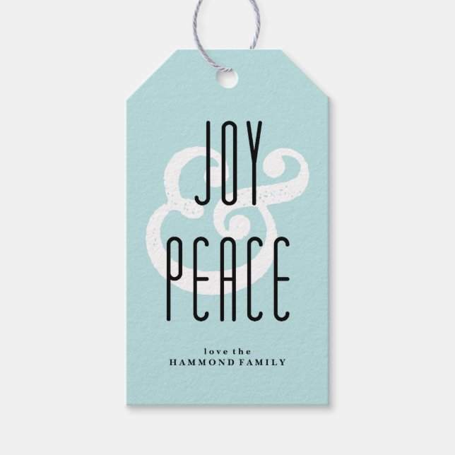 Joy & Peace Gift Tag (Front)