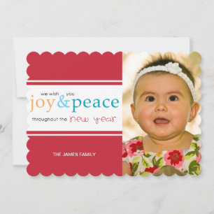 joy & peace holiday card