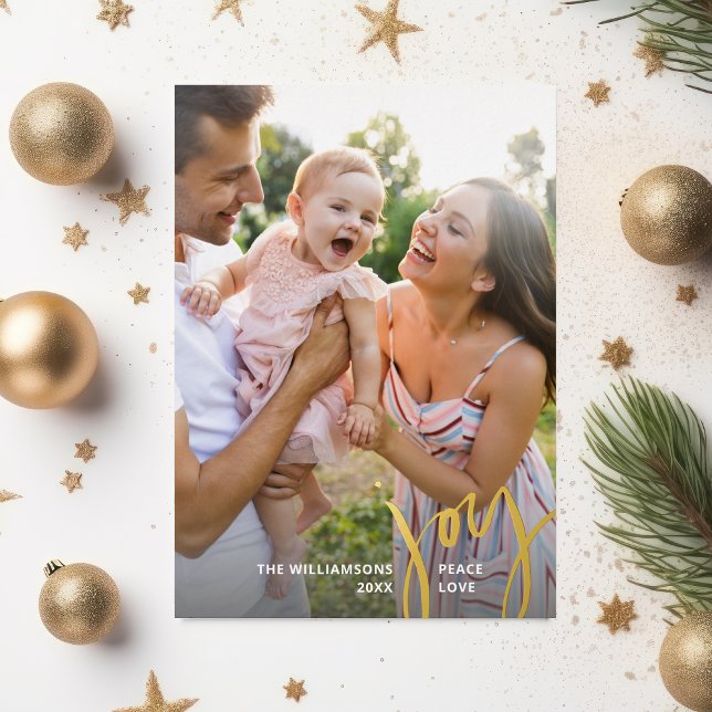 Joy Peace Love Christmas Calligraphy 2 Photos Gold (Creator Uploaded)