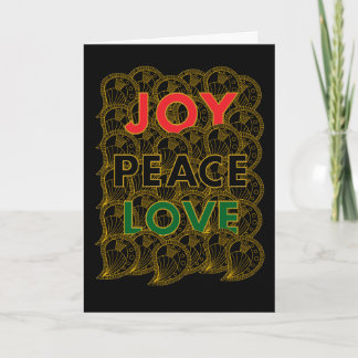 Joy Peace Love - Custom Colors & Message Card