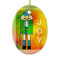 Joy + Peace Nutcracker - Oval Ornament