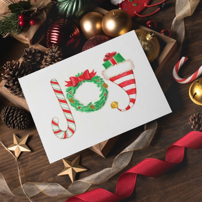 Joy Personalised Christmas Card (Creator Uploaded)