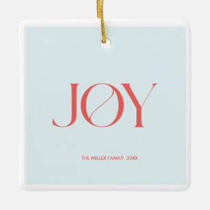 Joy   Personalised Christmas Ornament