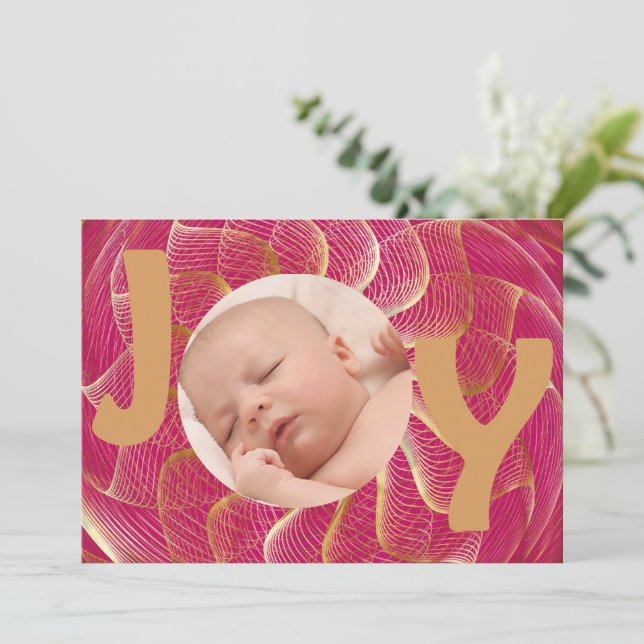 Joy Photo Holiday Card (Standing Front)