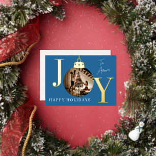 JOY Photo Holiday Card Custom Family