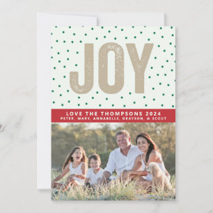 Joy Polka Dot Holiday Card