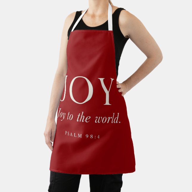 JOY | Psalm 98:4 | Christmas Gift Apron (Insitu)