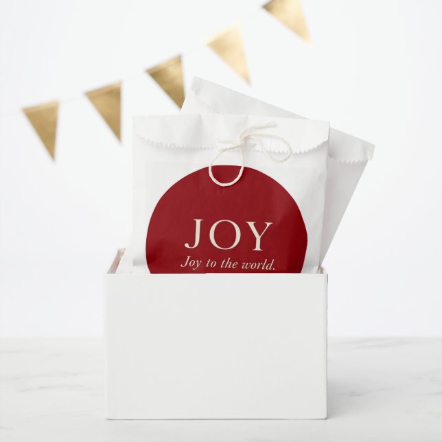 JOY | Psalm 98:4 | Christmas Gift Favour Bags (Party)