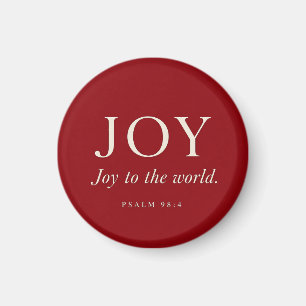 JOY Psalm 98:4 Christmas Gift Magnet