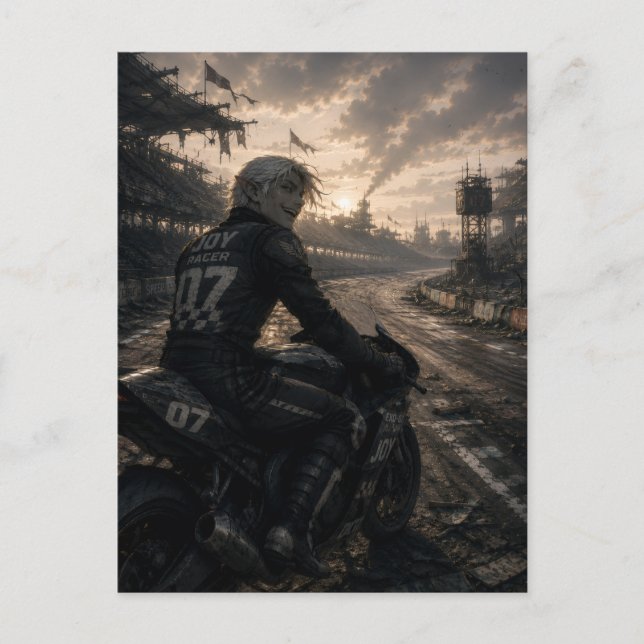 Joy / Racer / Endless Track Postcard (Front)