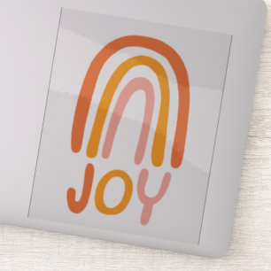 JOY Rainbow Pink Handlettering
