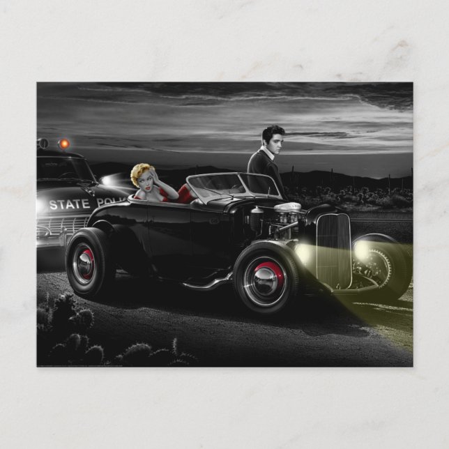 Joy Ride B&W Postcard (Front)