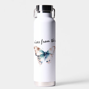 Joy Rises from the Soul Butterfly Water Bottle