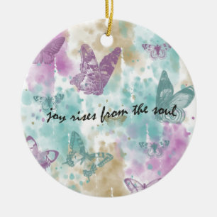 Joy Rises from the Soul Ceramic Tree Decoration