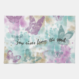 Joy Rises from the Soul Tea Towel