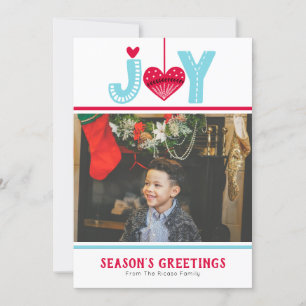 Joy Scandinavian Heart Christmas Holiday