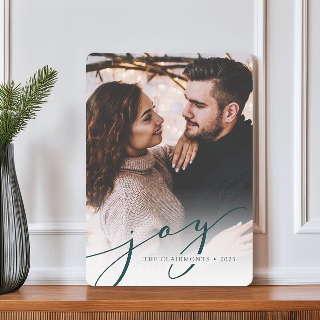 Joy Script | Christmas Holiday Photo Card (Creator Uploaded)