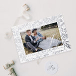 Joy Script Decorative Floral & Foliage Photo Frame<br><div class="desc">Spread the joy this holiday season with our decorative floral & foliage photo frame foil holiday card. design features "Joy" in bold elegant foil script. The photo is placed within a decorative gold foil floral & foliage photo frame. Personalise with family signature and year. Design by Moodthogy Papery.</div>
